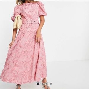 ASOS brand wedding guest dress. Pink. Size 8